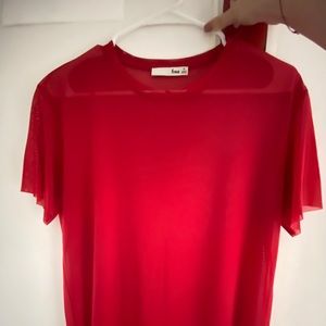 Aritzia Women’s Wilfred Free Jamilla Mesh Tee